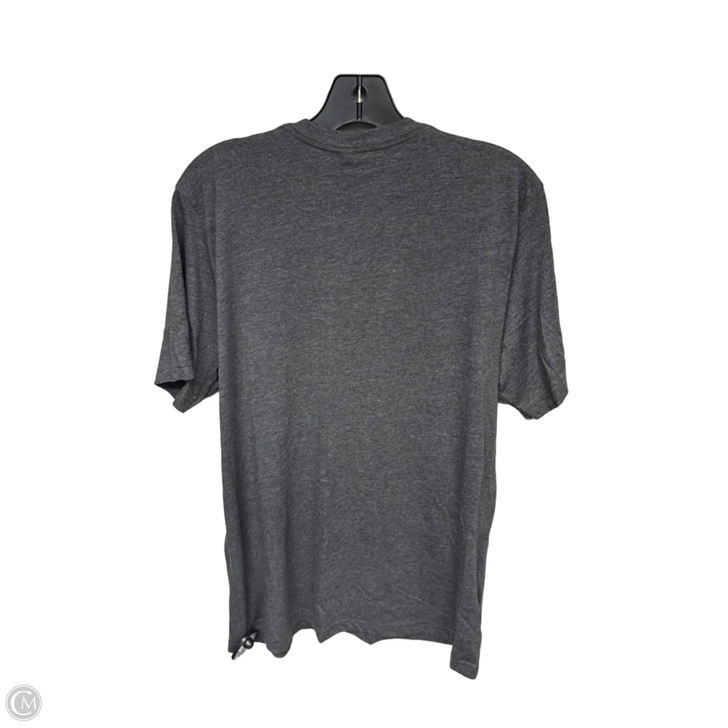 Top Short Sleeve By Canvas In Grey & Red, Size: L
