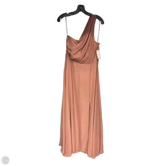Dress Party Long By Clothes Mentor In Brown, Size: L