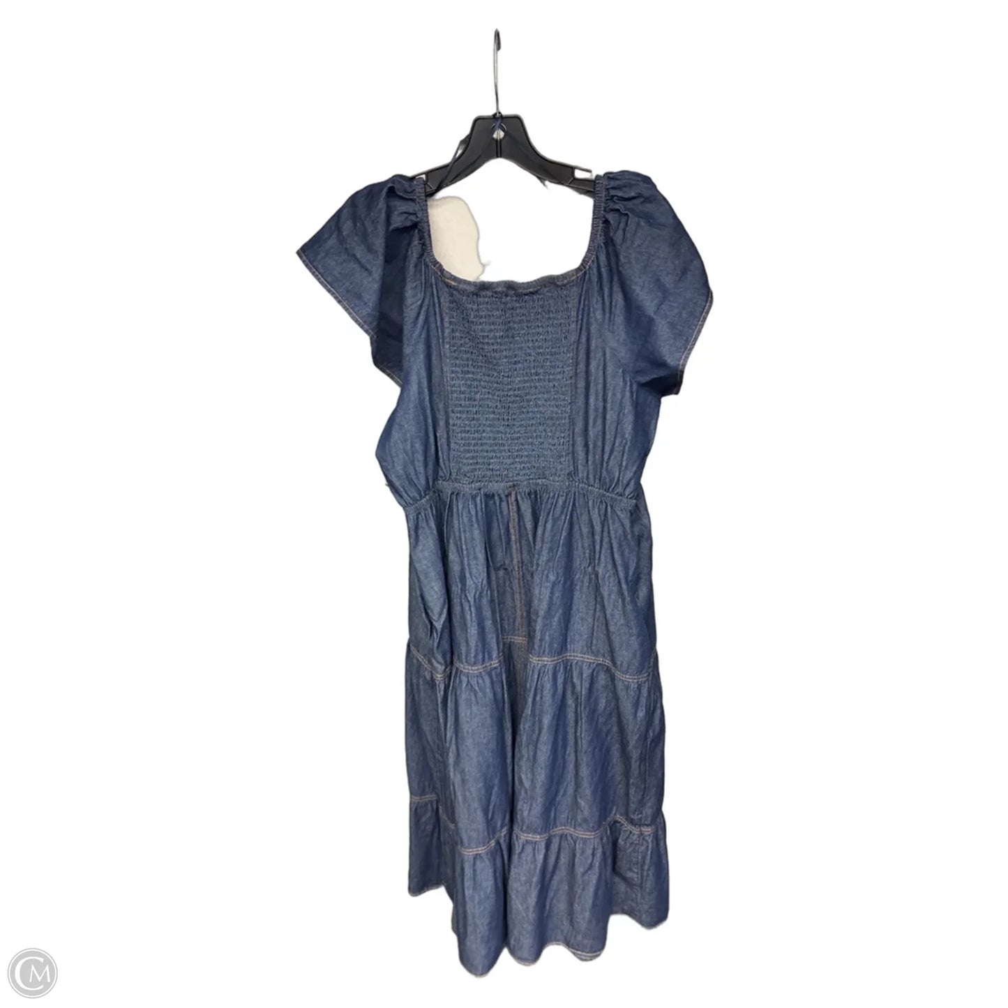 Dress Casual Maxi By Terra & Sky In Blue Denim, Size: 1x