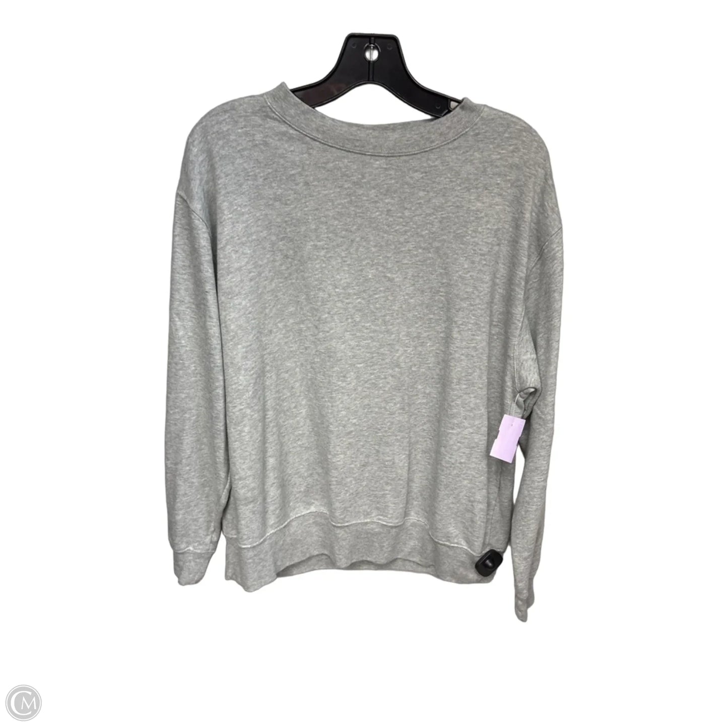 Sweatshirt Crewneck By Gap In Grey, Size: M