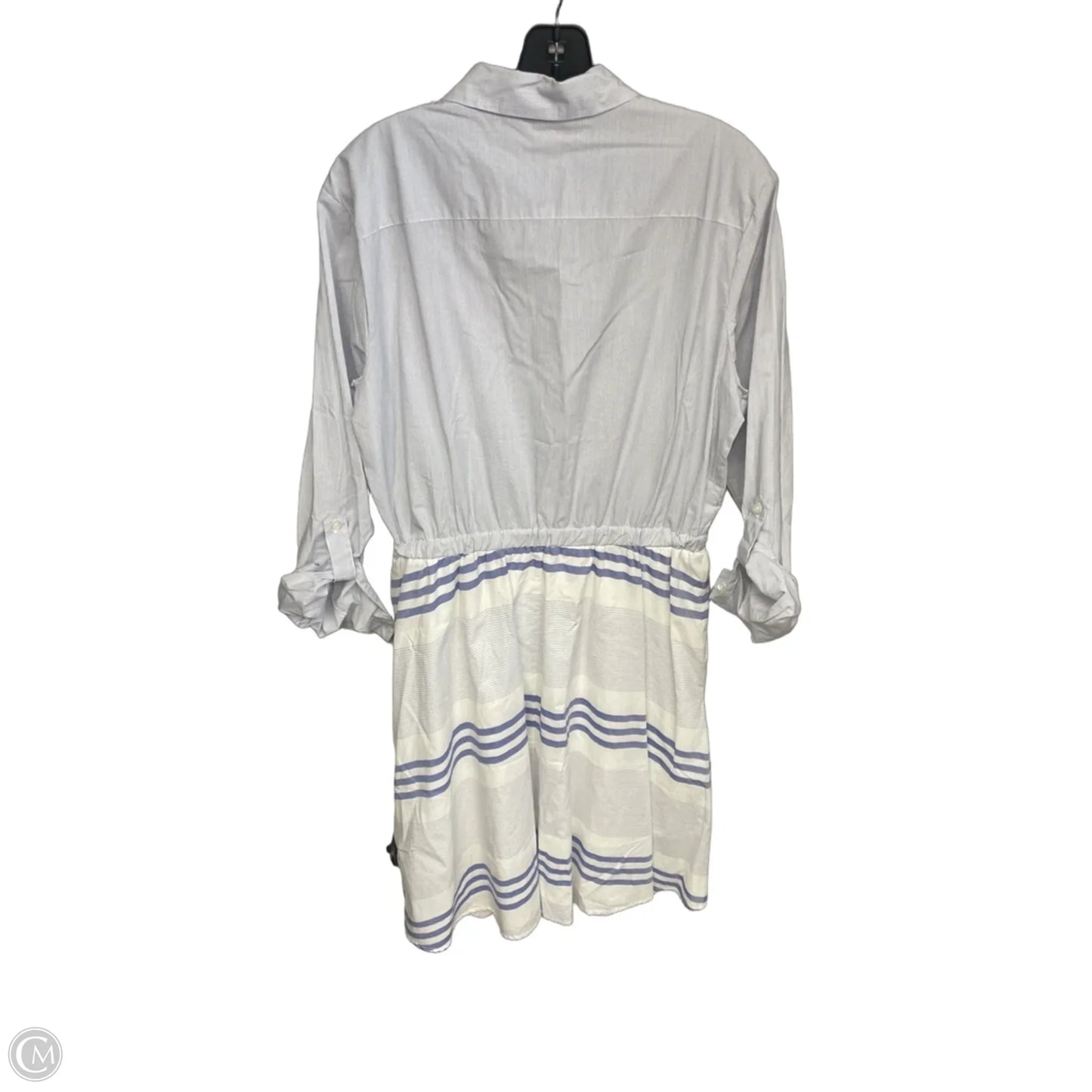 Dress Casual Midi By Dkny In Blue & White, Size: M