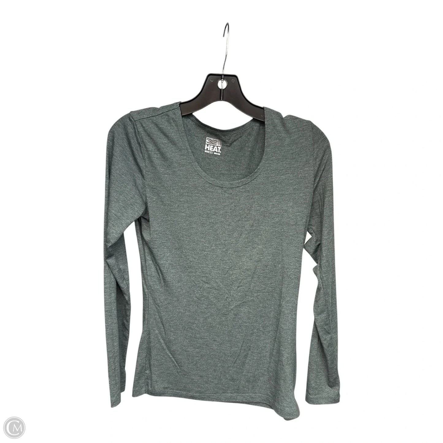 Athletic Top Long Sleeve Crewneck By 32 Degrees In Green, Size: S