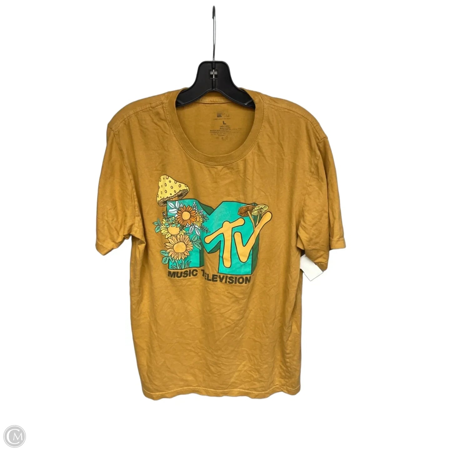 Top Short Sleeve By Clothes Mentor In Orange, Size: L