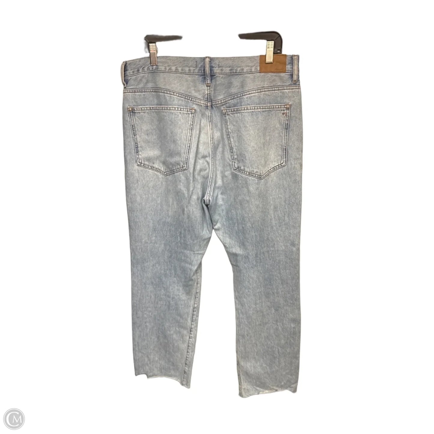 Jeans Straight By Madewell In Blue Denim, Size: 12