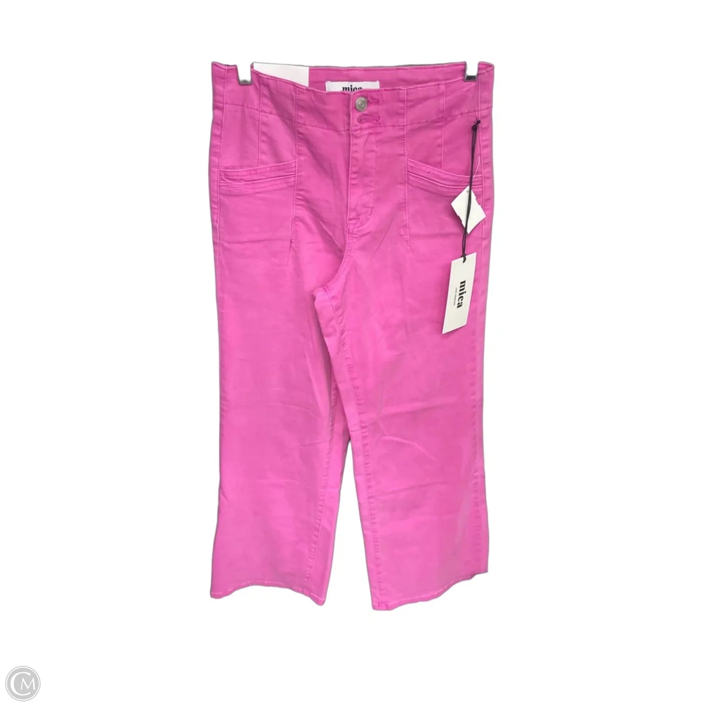 Jeans Wide Leg By Mica In Pink, Size: 28