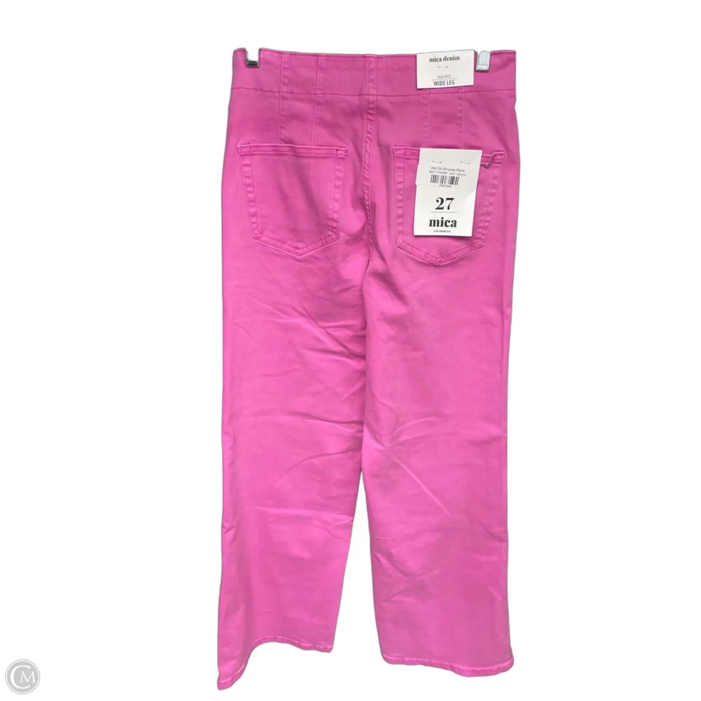 Jeans Wide Leg By Mica In Pink, Size: 28