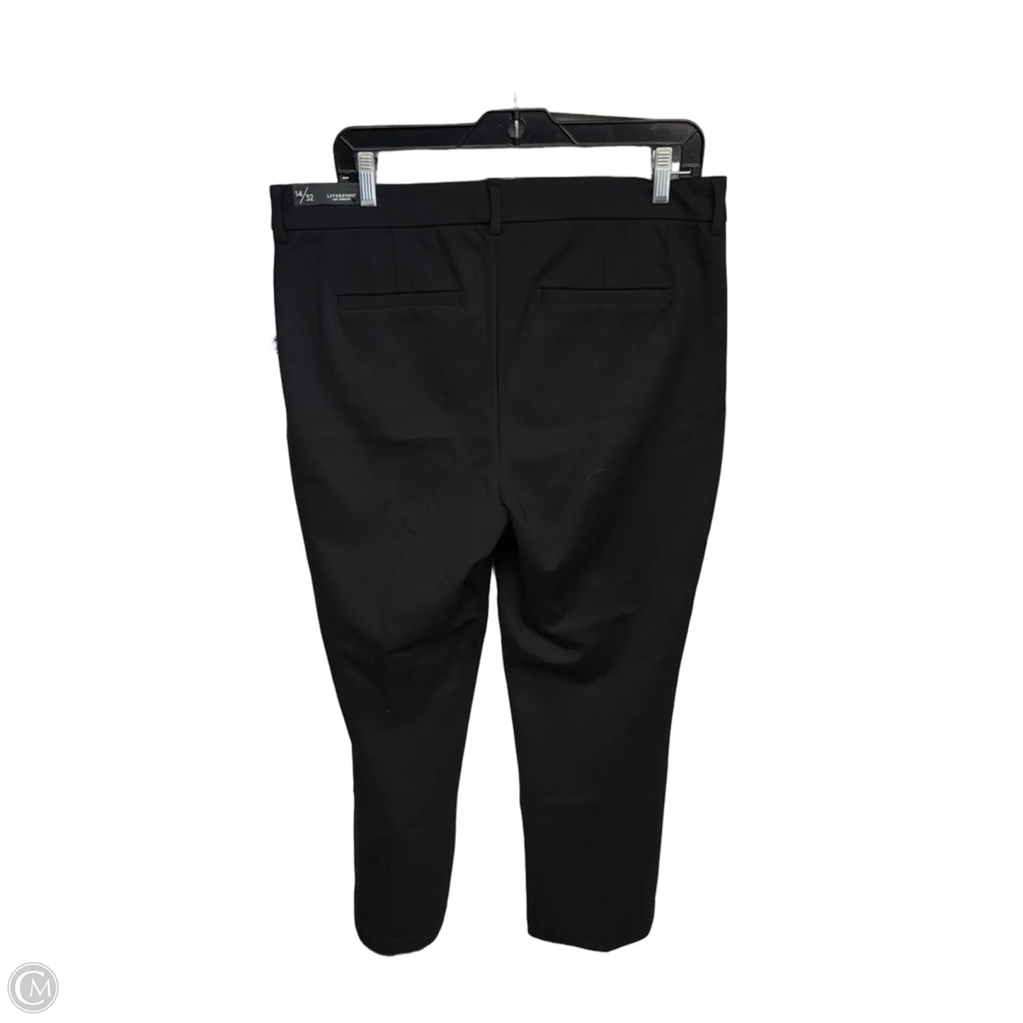 Pants Dress By Liverpool In Black, Size: 14