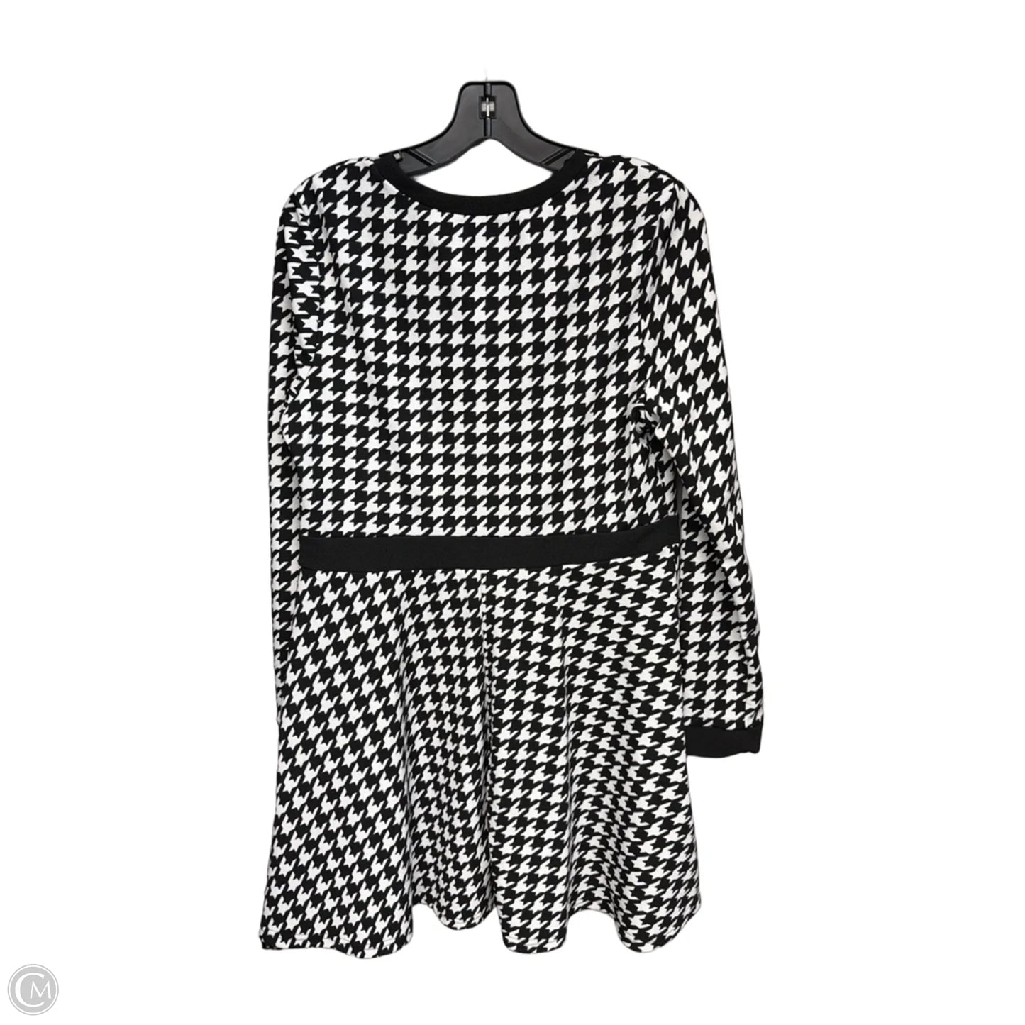 Dress Casual Midi By Shein In Black & White, Size: Xl