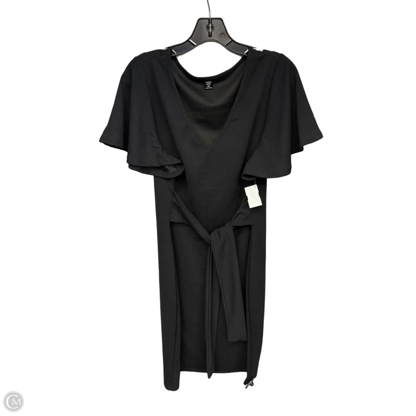 Dress Casual Midi By Shein In Black, Size: 1x