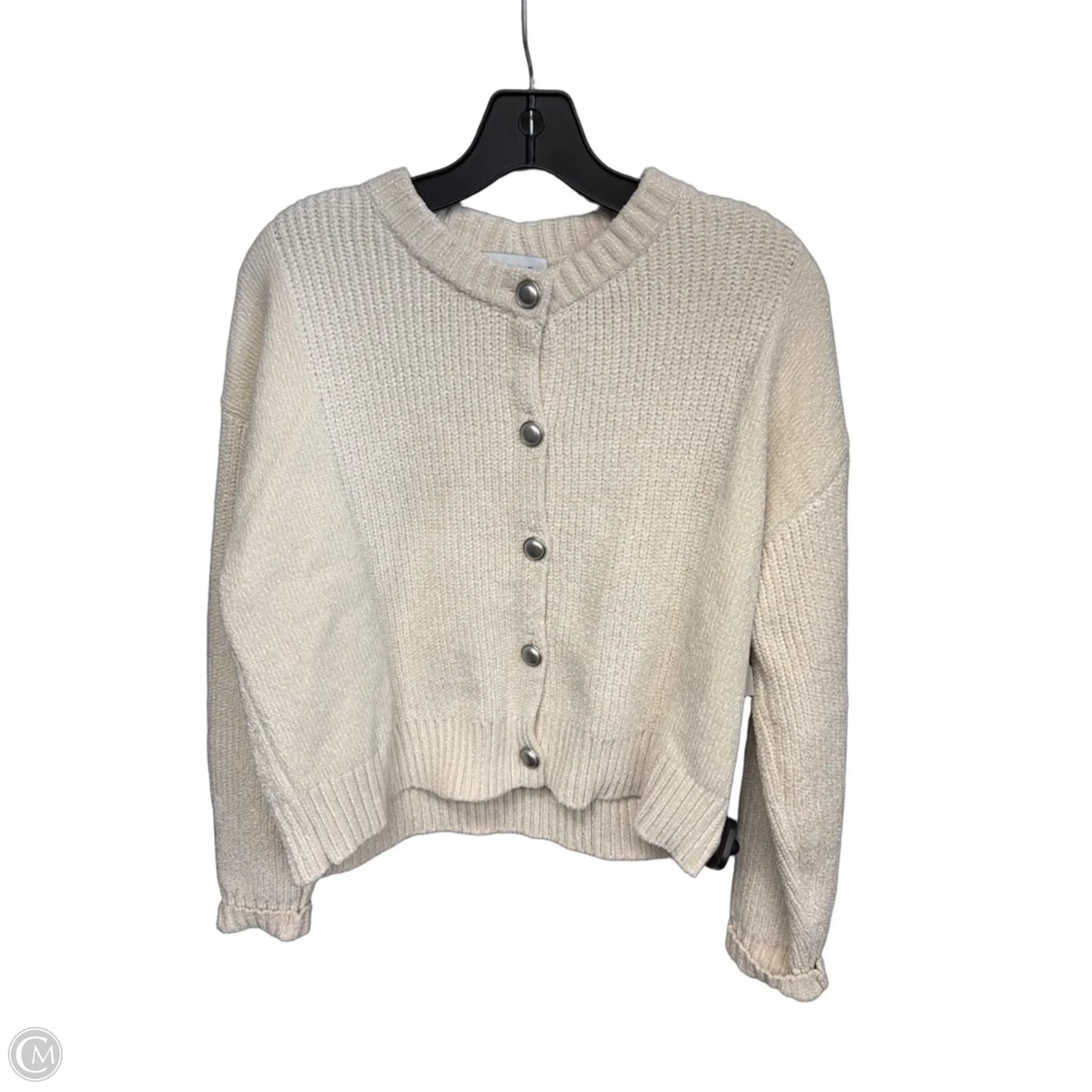 Cardigan By Evereve In Cream & Silver, Size: S