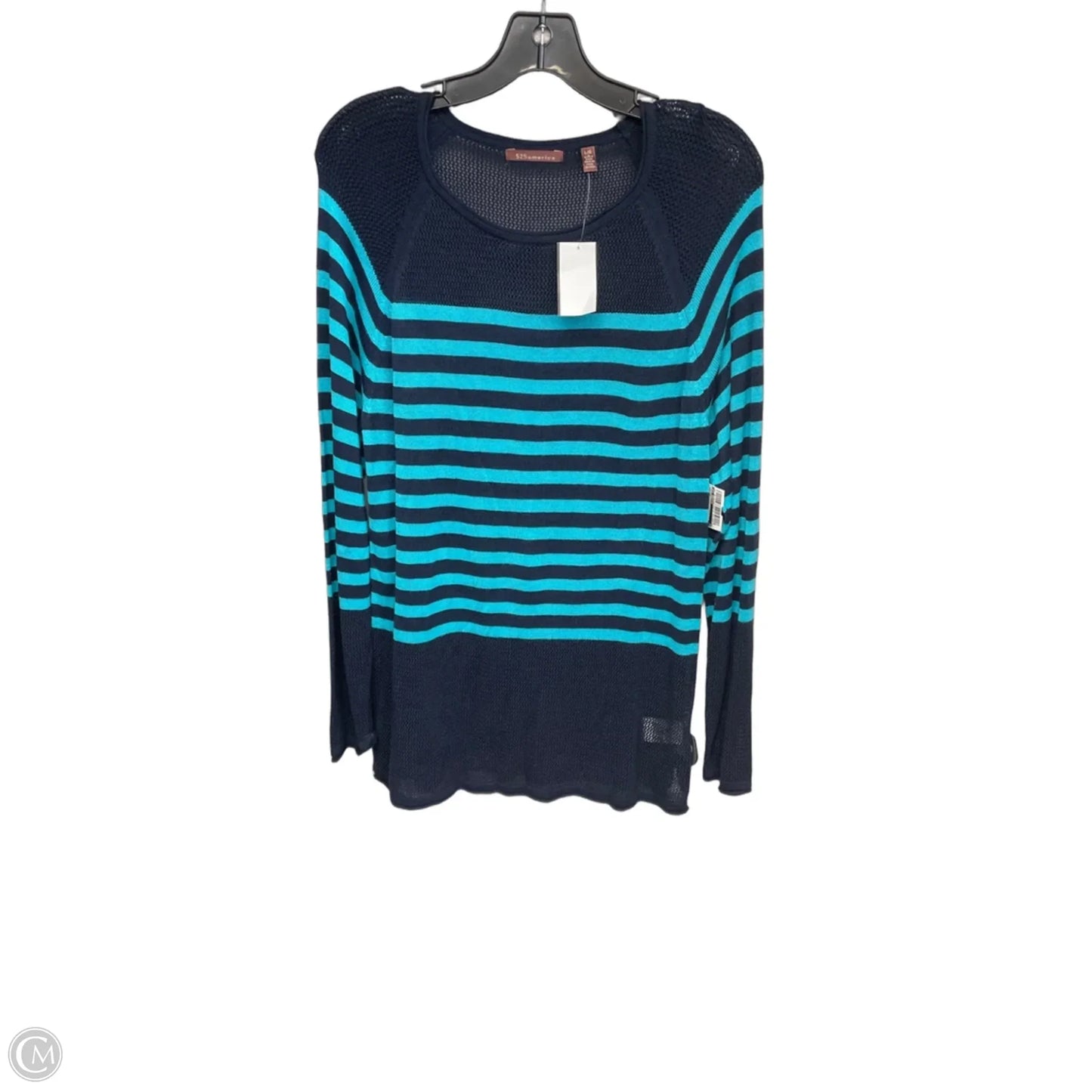 Sweater By 525 America In Striped Pattern, Size: L