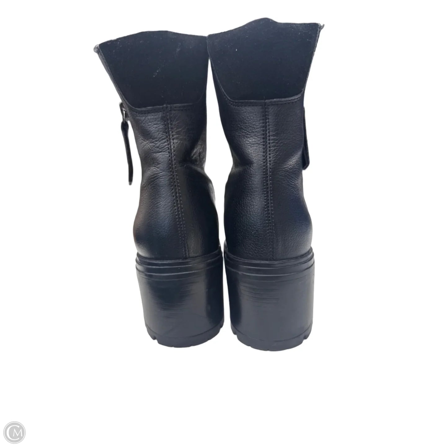 Boots Ankle Heels By Geox Shoes In Black, Size: