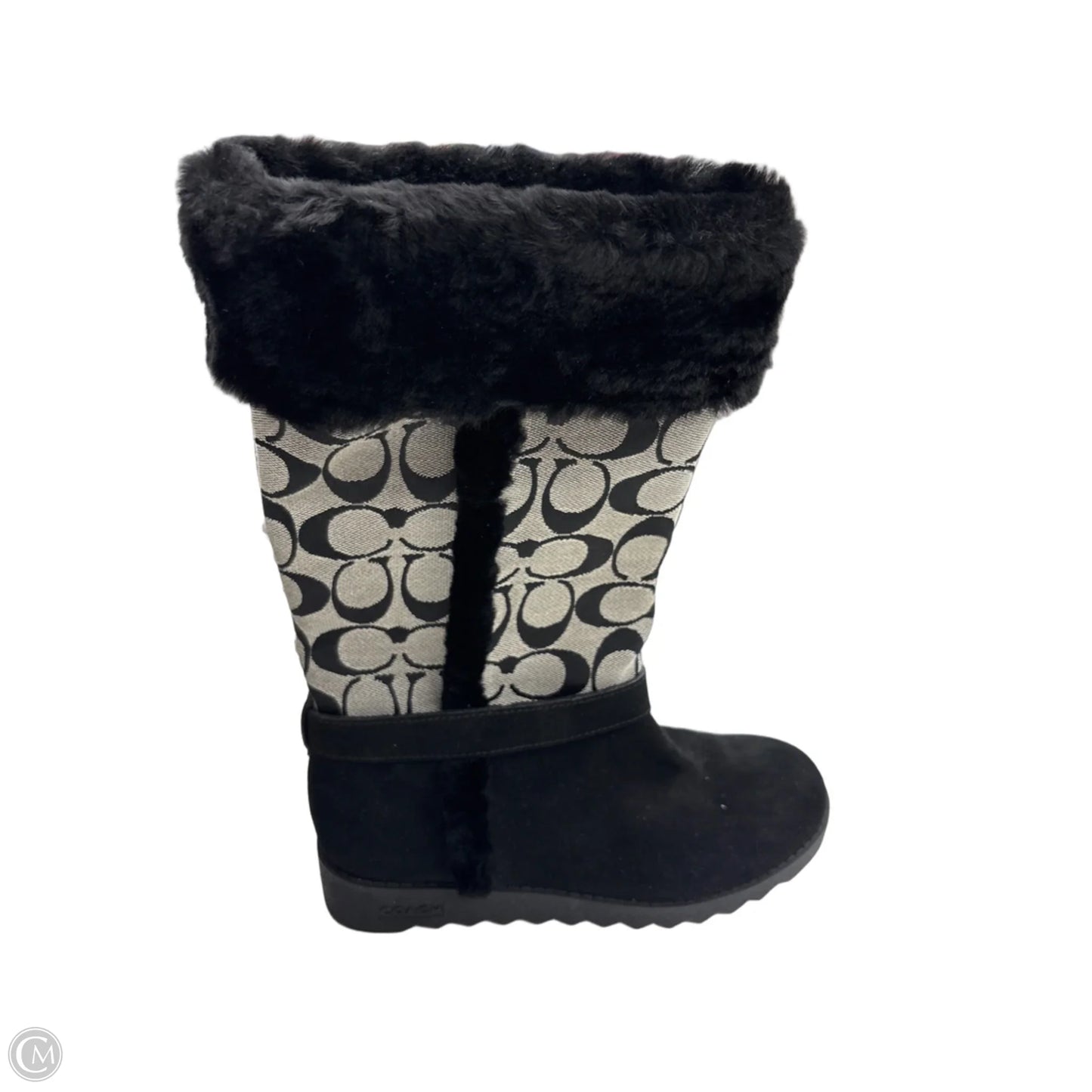 Boots Designer By Coach In Black, Size: 6