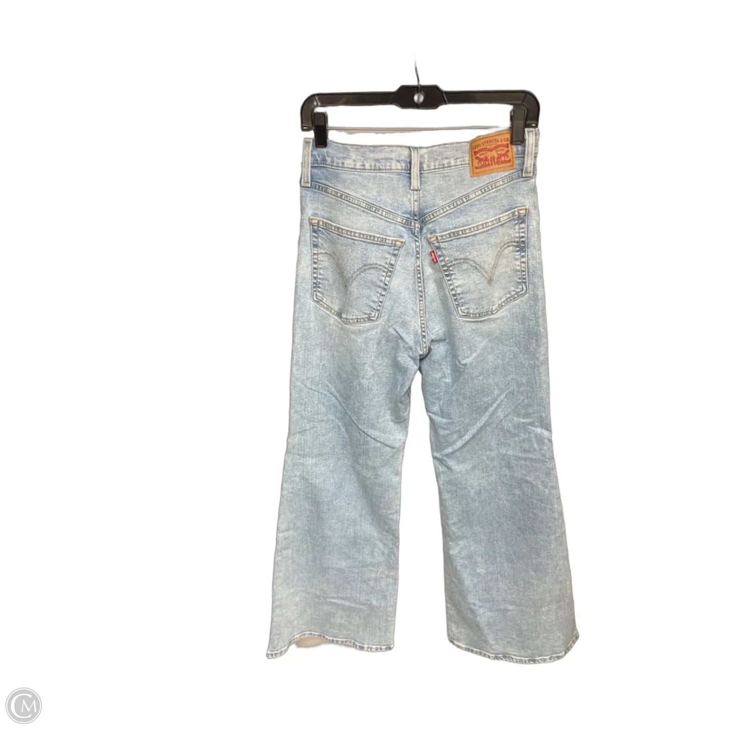 Jeans Wide Leg By Levis In Blue Denim, Size: 30