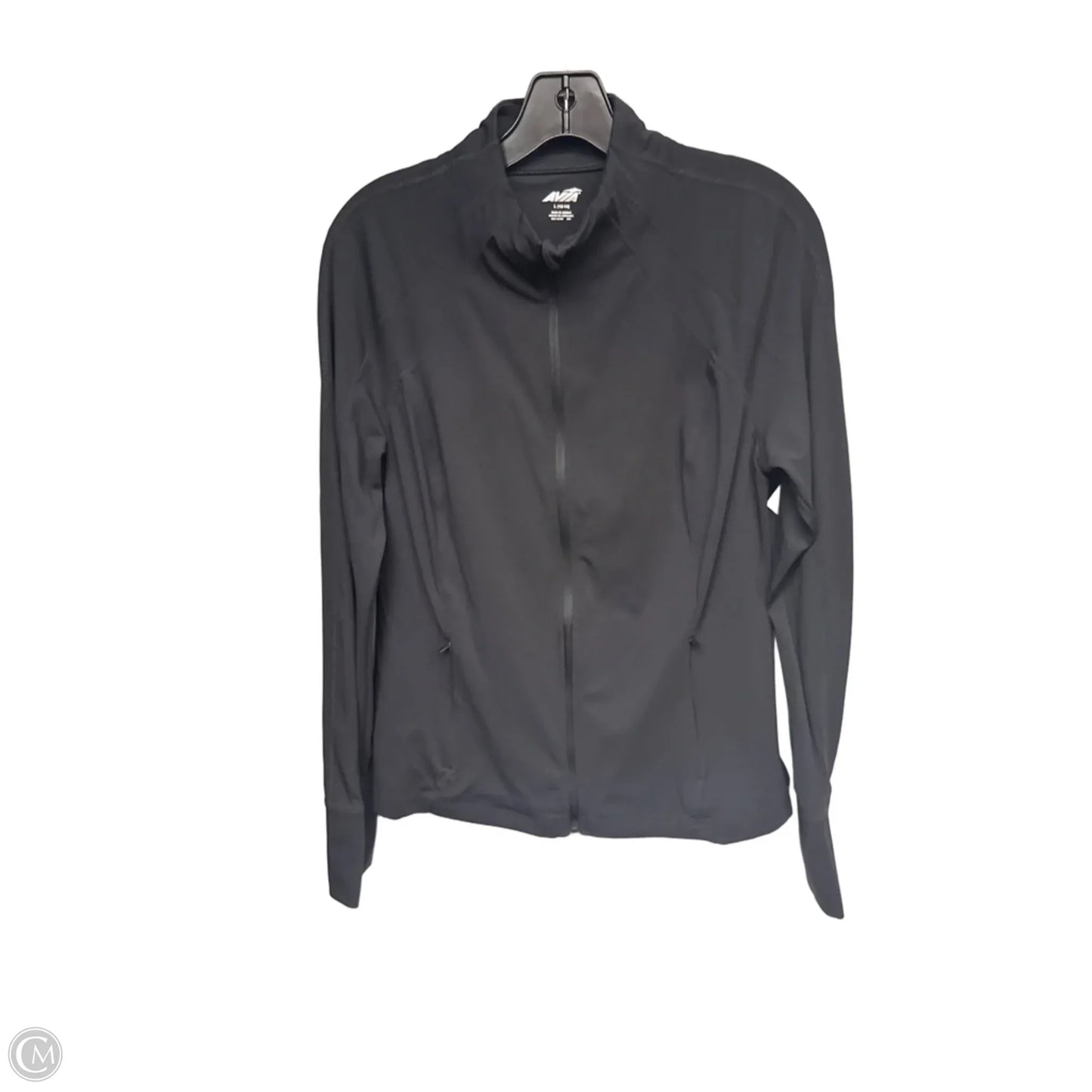 Athletic Jacket By Avia In Black, Size: L