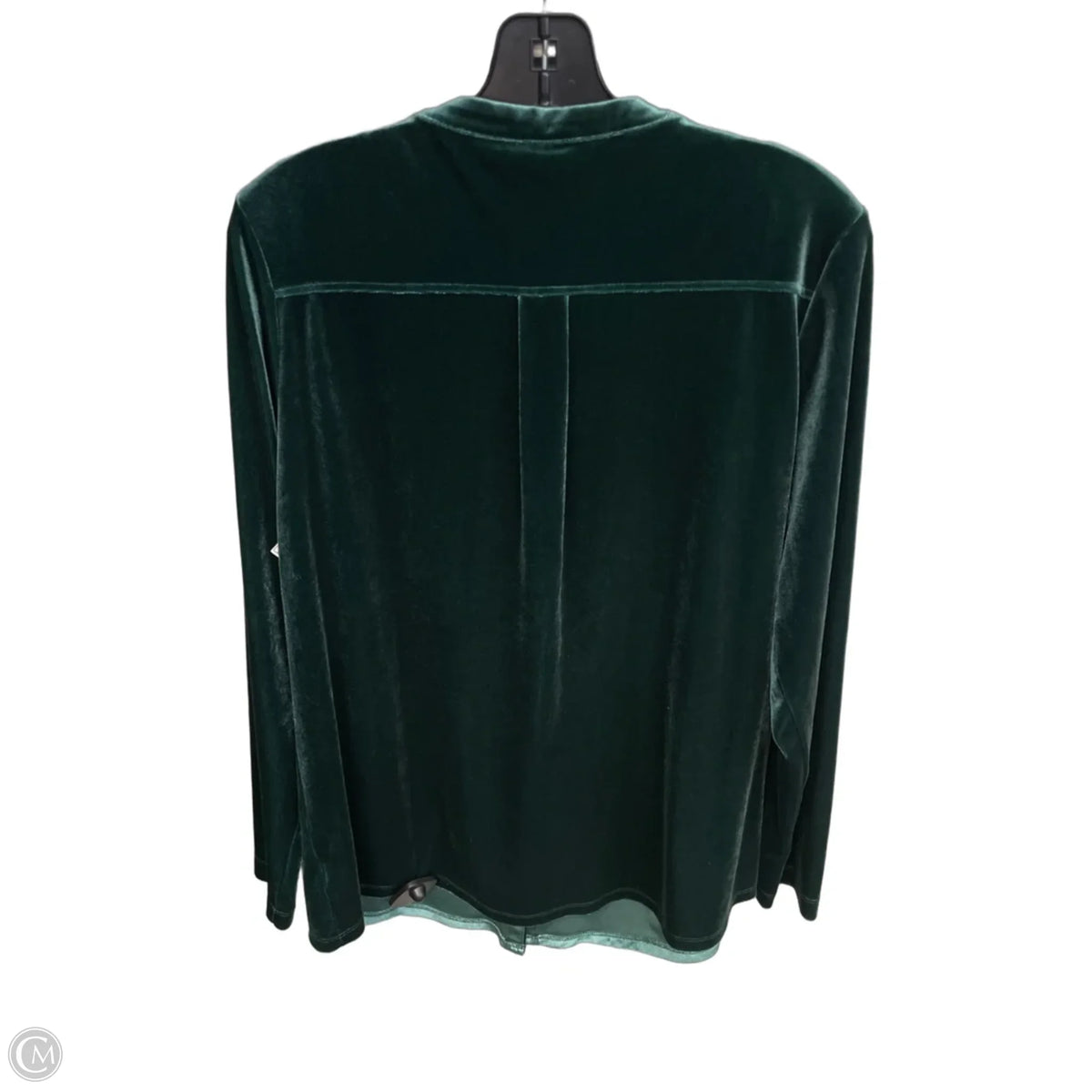 Top Long Sleeve By Lands End In Green, Size: L