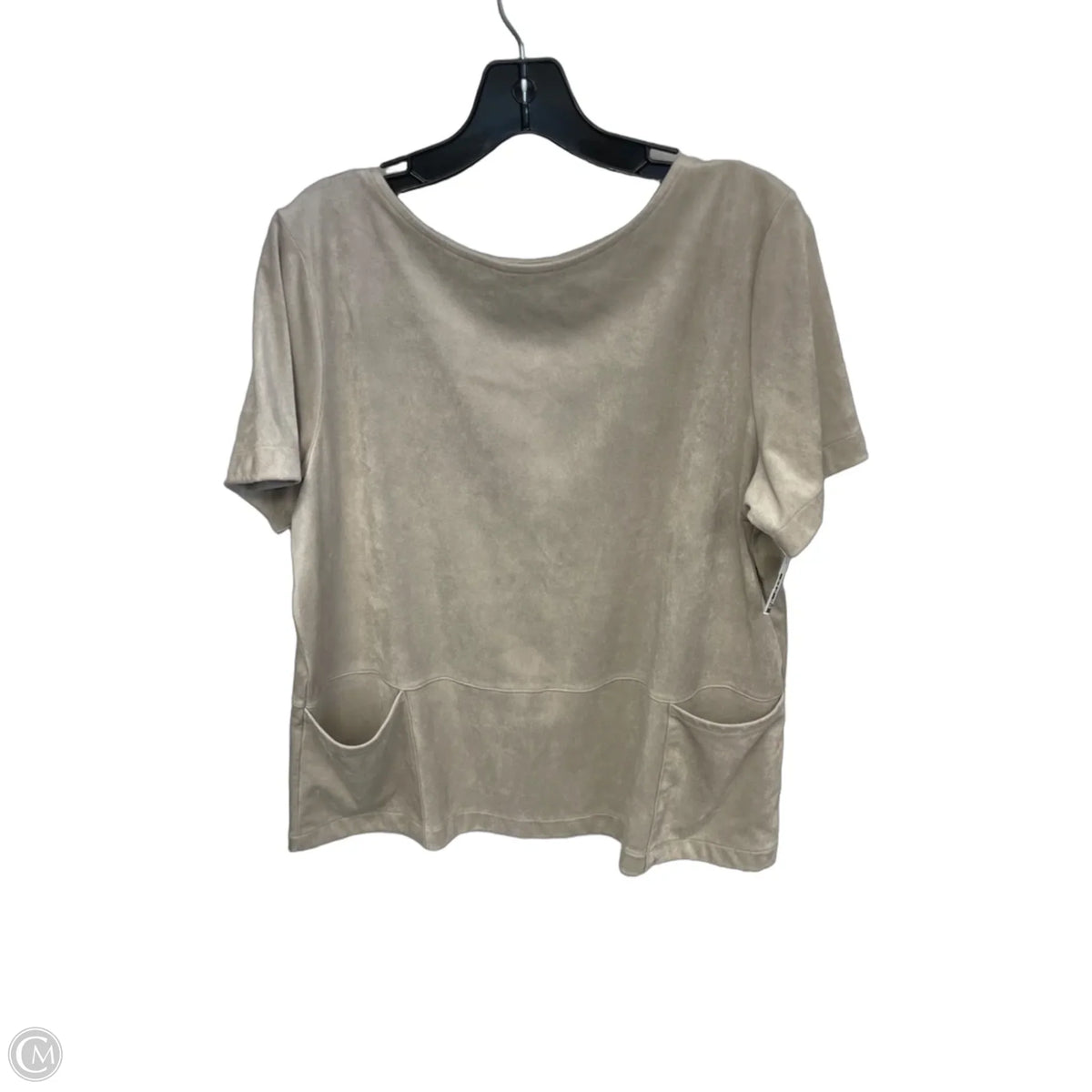 Top Short Sleeve By J. Jill In Beige, Size: Lp