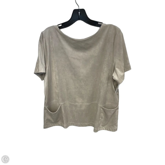 Top Short Sleeve By J. Jill In Beige, Size: Lp