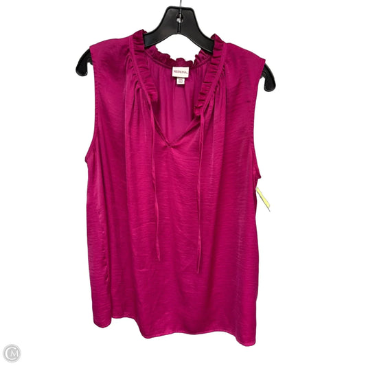Top Sleeveless By Merona In Pink, Size: Xxl
