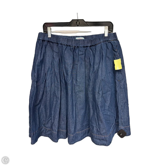 Skirt Midi By Clothes Mentor In Blue Denim, Size: Xl