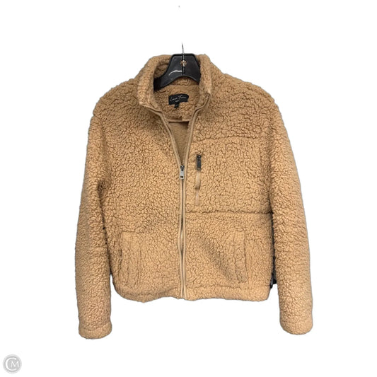 Jacket Faux Fur & Sherpa By Love Tree In Brown, Size: S