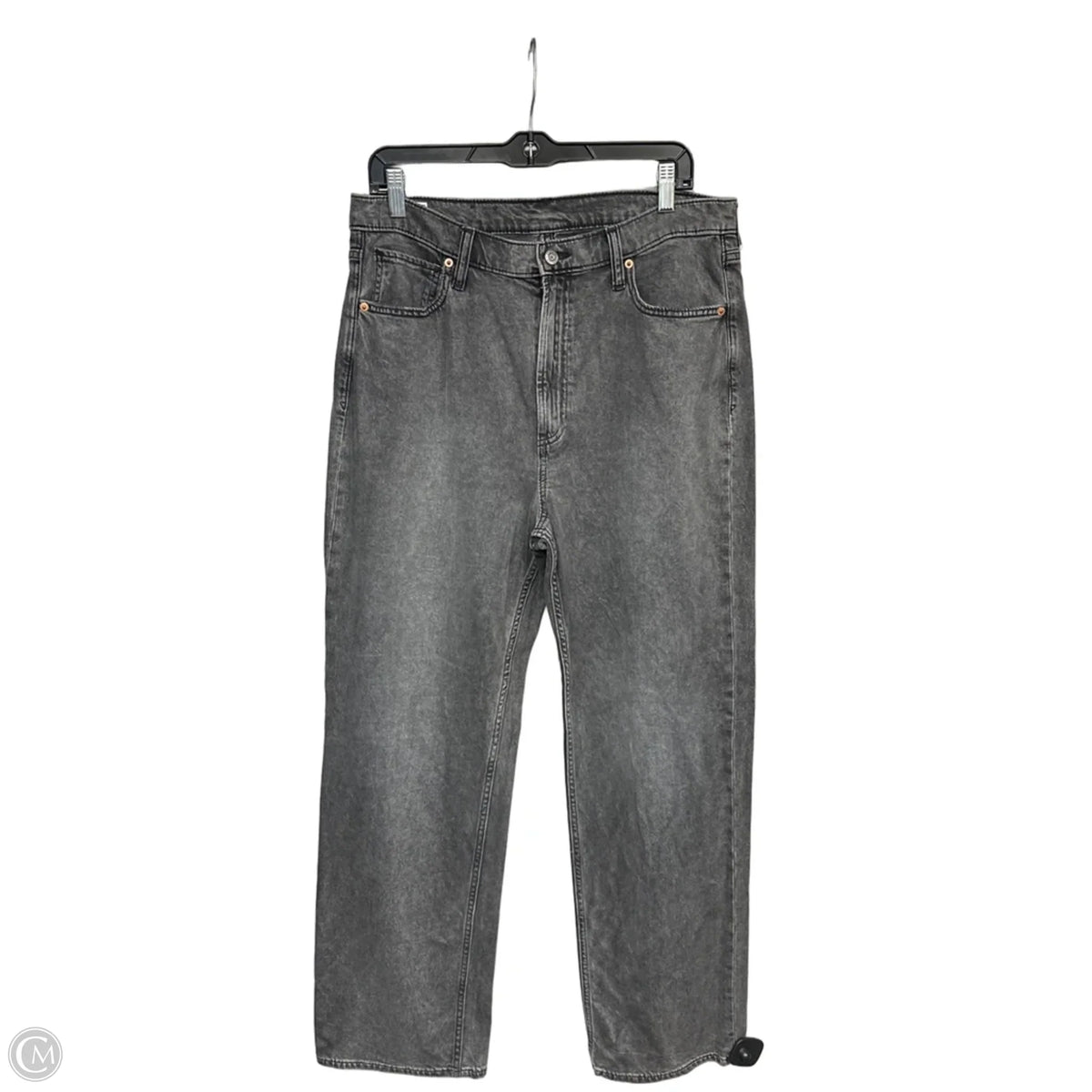 Jeans Flared By Gap In Grey, Size: 14