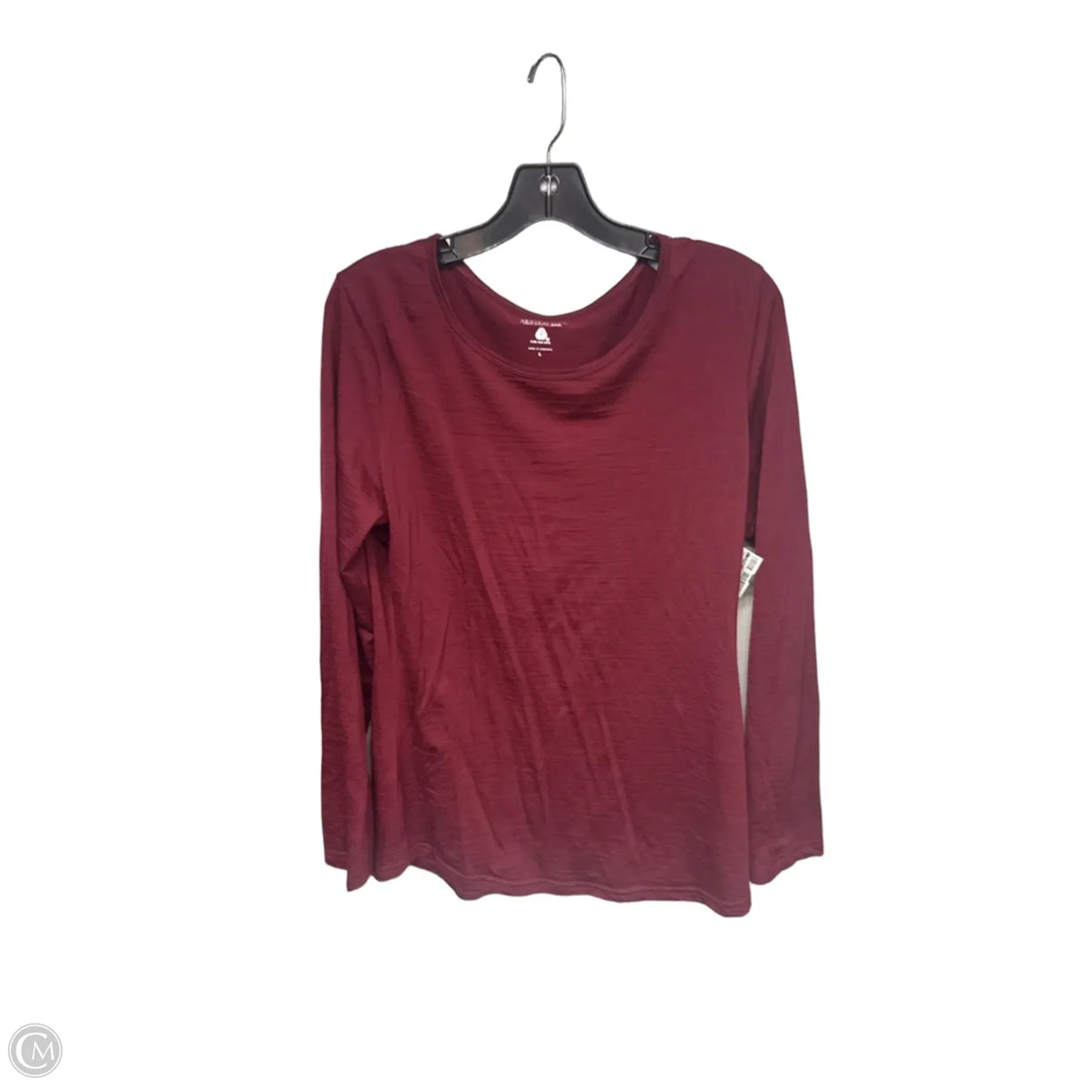 Top Long Sleeve By Clothes Mentor In Maroon, Size: L