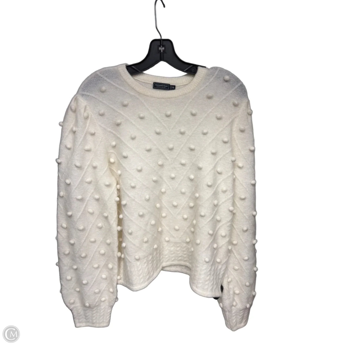 Sweater By Vineyard Vines In Cream, Size: Xl