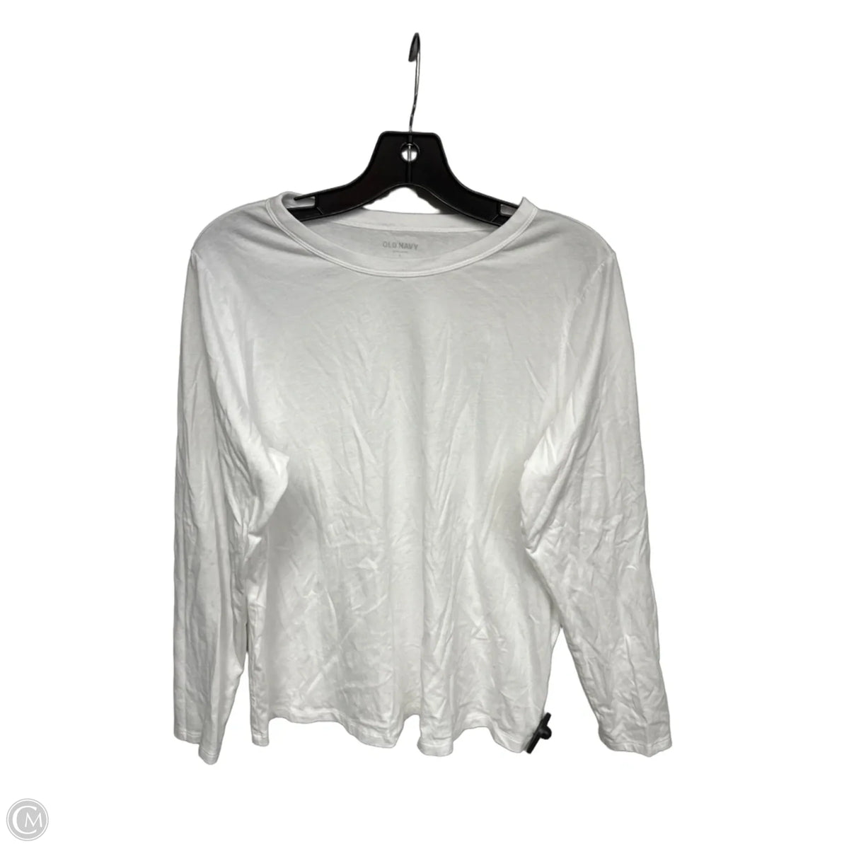 Top Long Sleeve Basic By Old Navy In White, Size: L