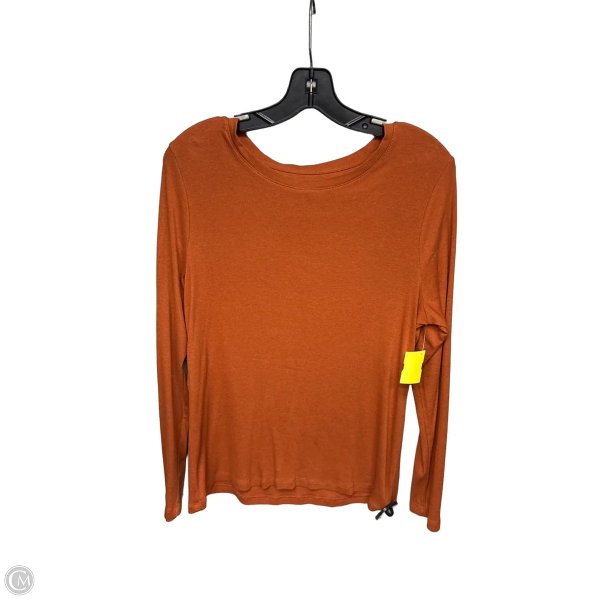 Top Long Sleeve Basic By A New Day In Orange, Size: Xl