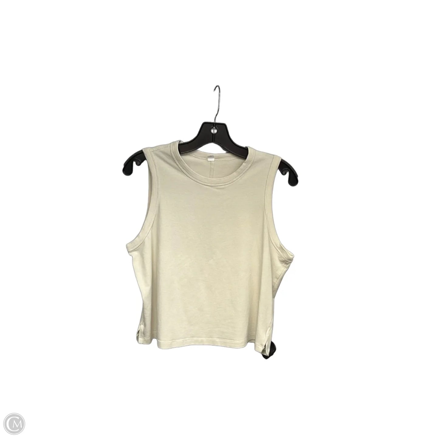 Athletic Tank Top By Lululemon In Cream, Size: 8