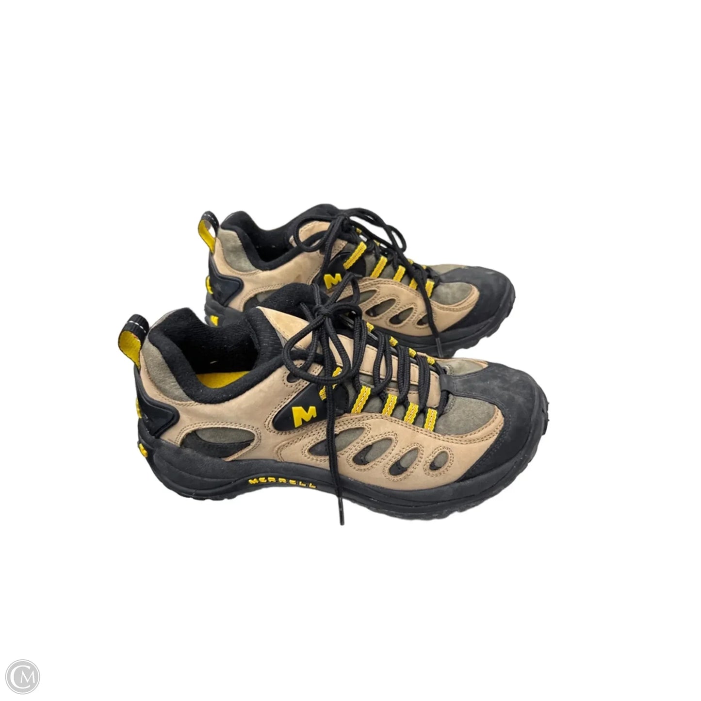 Shoes Hiking By Merrell In Brown & Cream, Size: 8.5