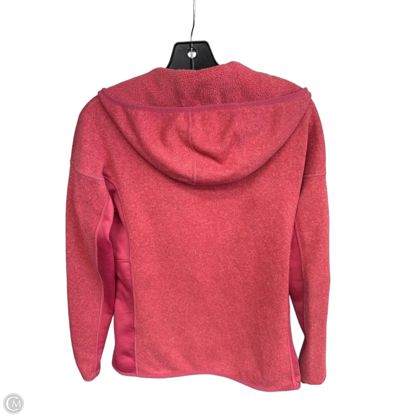 Athletic Sweatshirt Hoodie By Patagonia In Pink, Size: M