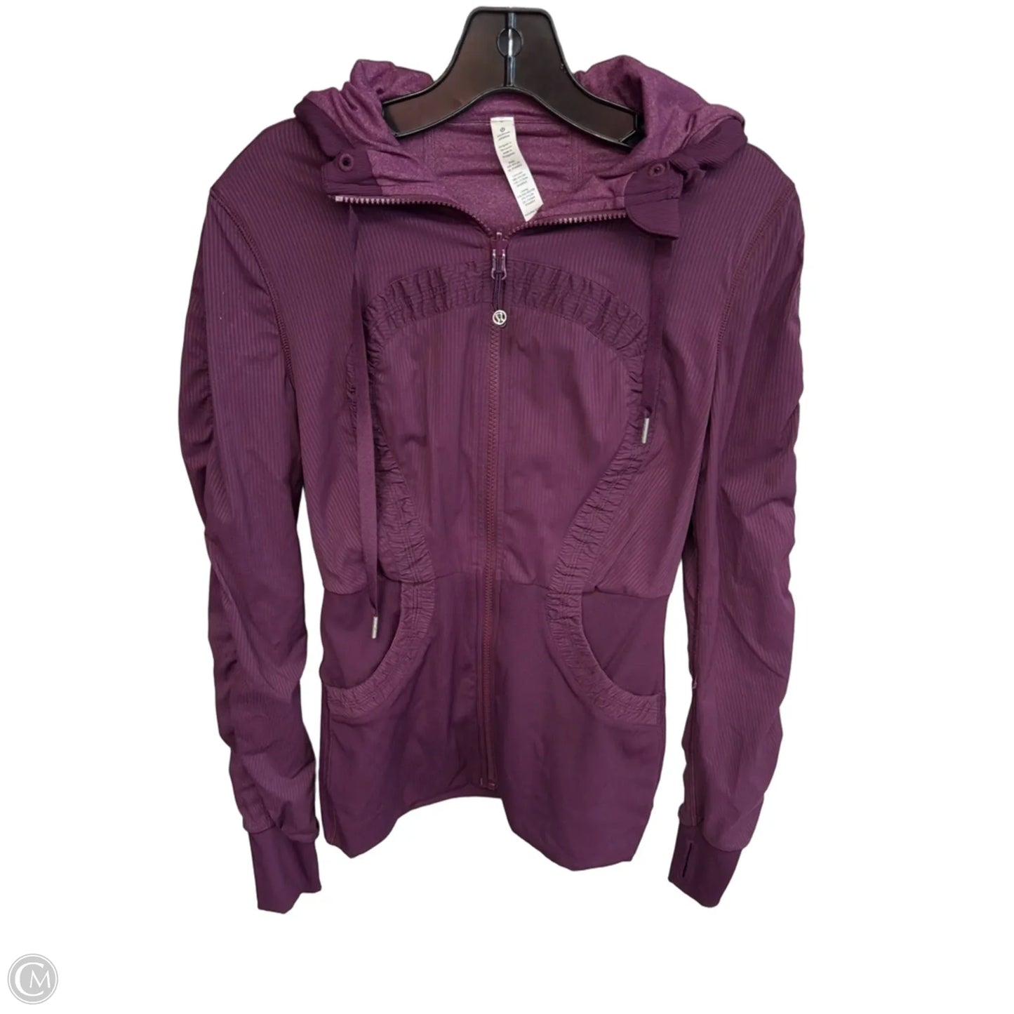 Athletic Jacket By Lululemon In Purple, Size: 8