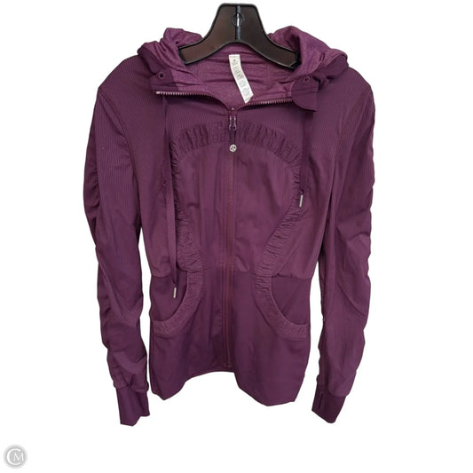 Athletic Jacket By Lululemon In Purple, Size: 8