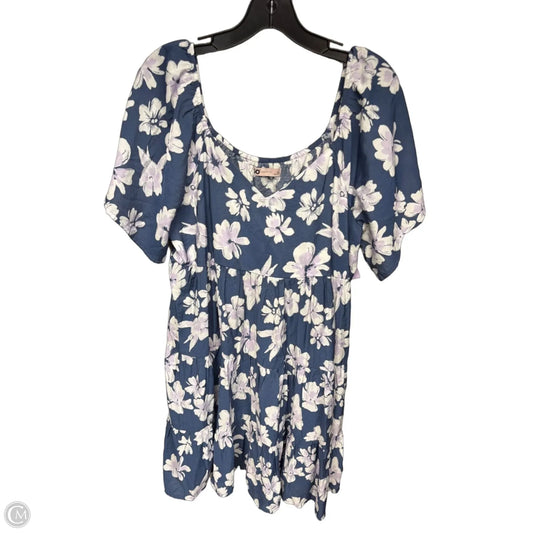 Dress Casual Short By So In Blue & Purple, Size: Xl