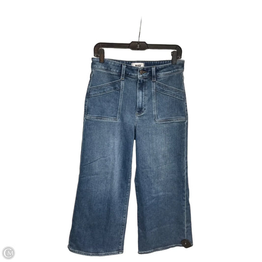 Jeans Wide Leg By Paige In Blue Denim, Size: 28