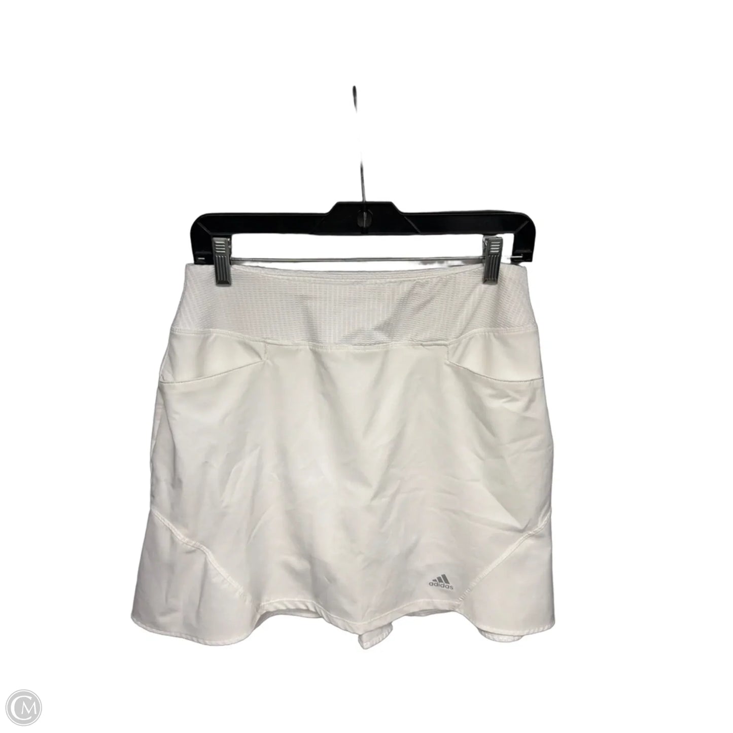Athletic Skort By Adidas In White, Size: S