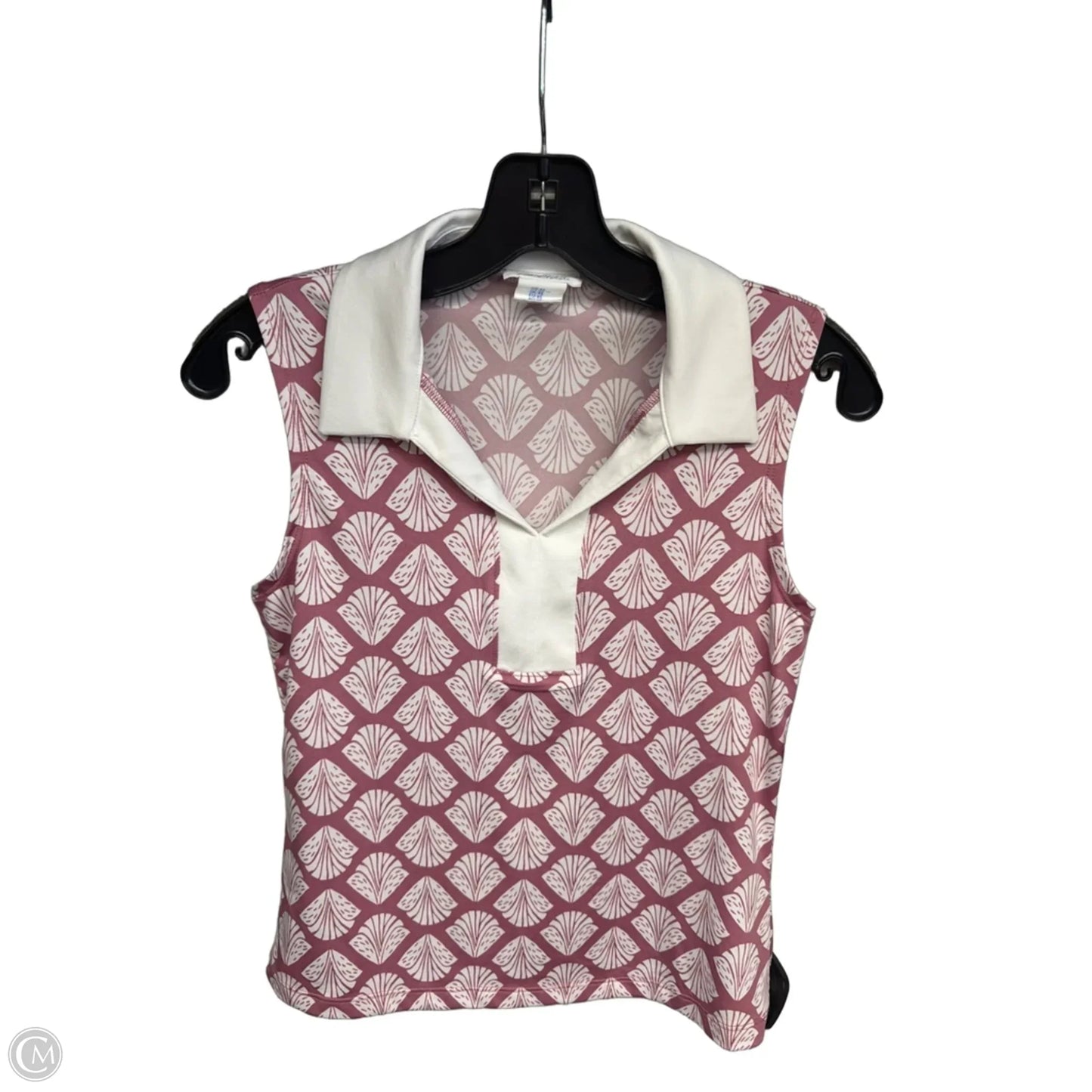 Top Sleeveless By Sigrid Olsen In Pink & White, Size: Xs