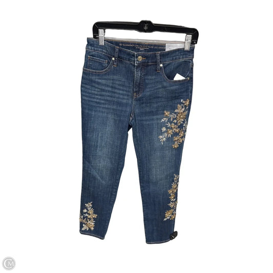 Jeans Straight By Chicos In Blue Denim, Size: Xxs