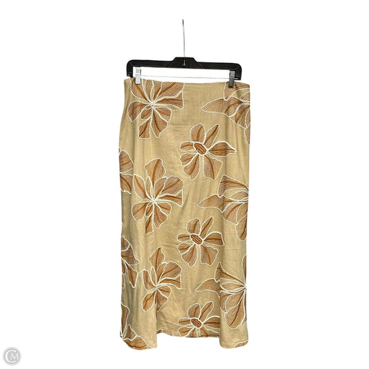 Skirt Maxi By Clothes Mentor In Brown, Size: L