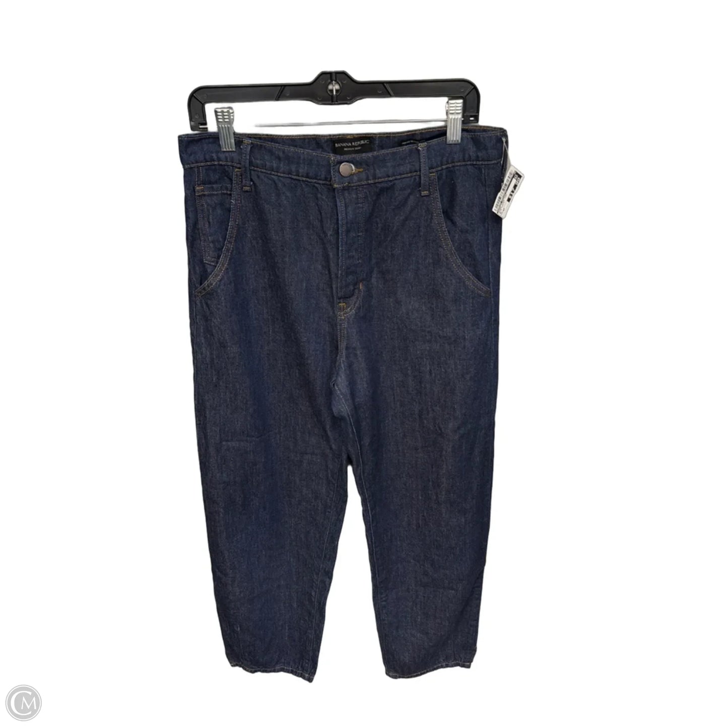 Jeans Wide Leg By Banana Republic In Blue Denim, Size: 6p