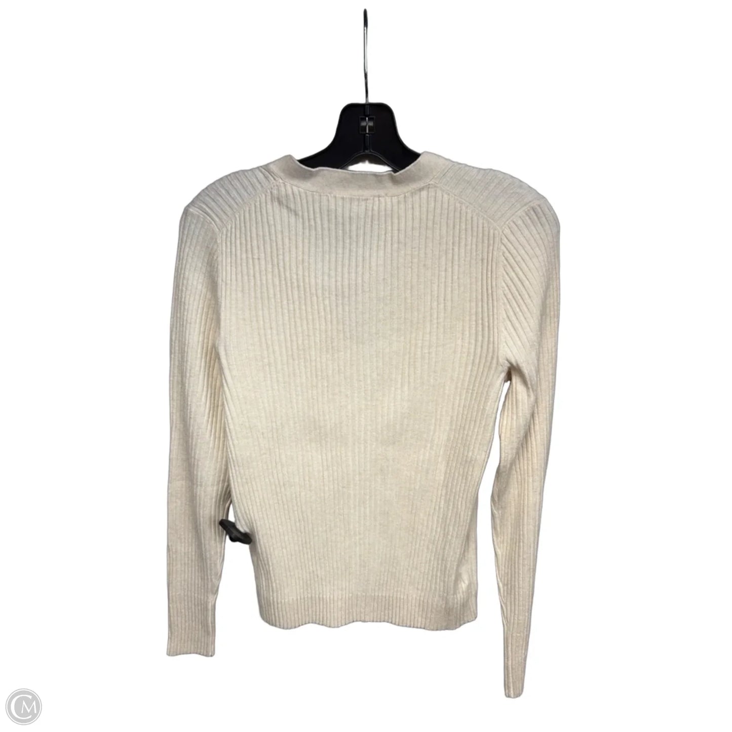 Cardigan By Loft In Cream, Size: M