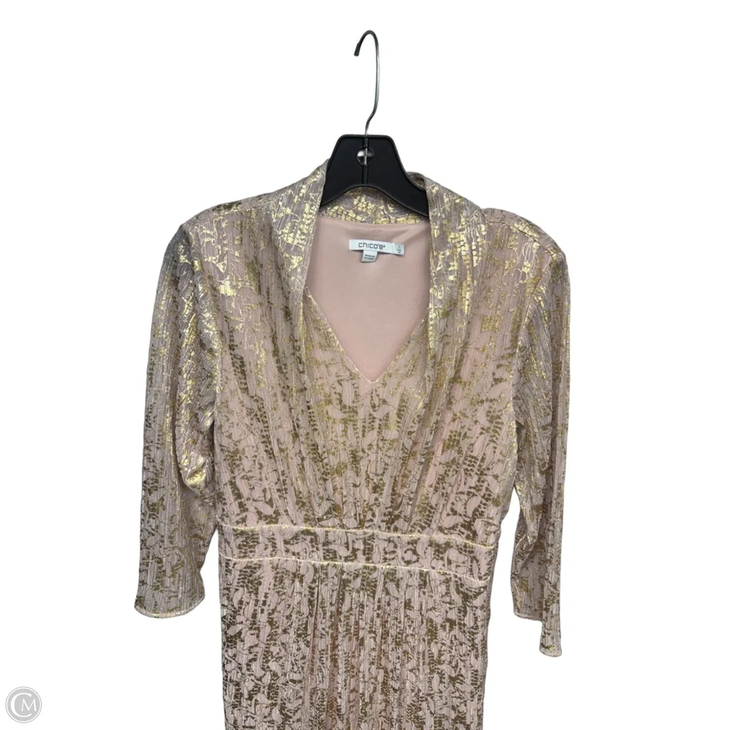 Dress Party Long By Chicos In Pink, Size: 8