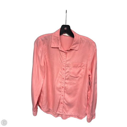 Top Long Sleeve By Caslon In Pink, Size: Xs