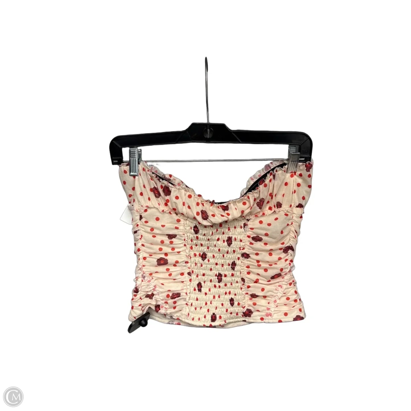 Top Sleeveless By Free People In Cream & Red, Size: Xs