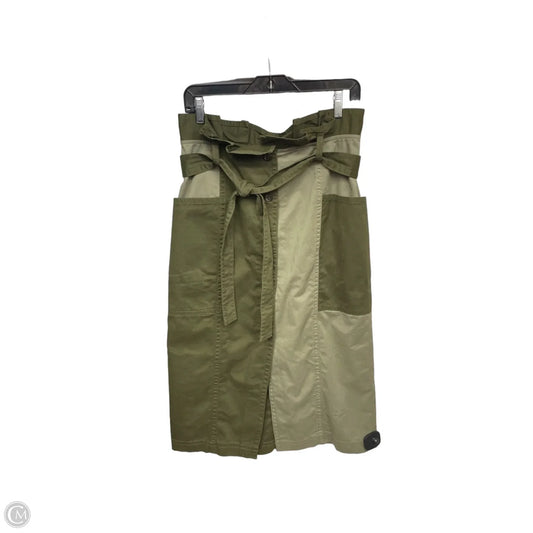 Skirt Midi By Banana Republic In Green, Size: 6