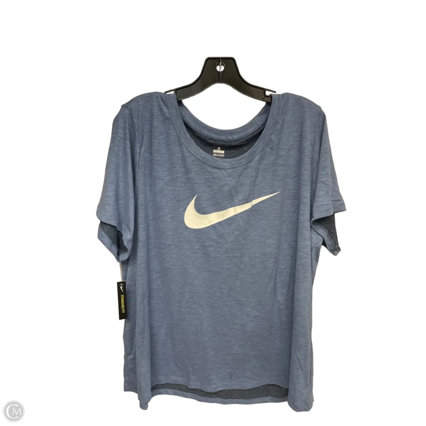 Athletic Top Long Sleeve Hoodie By Nike Apparel In Blue, Size: 2x