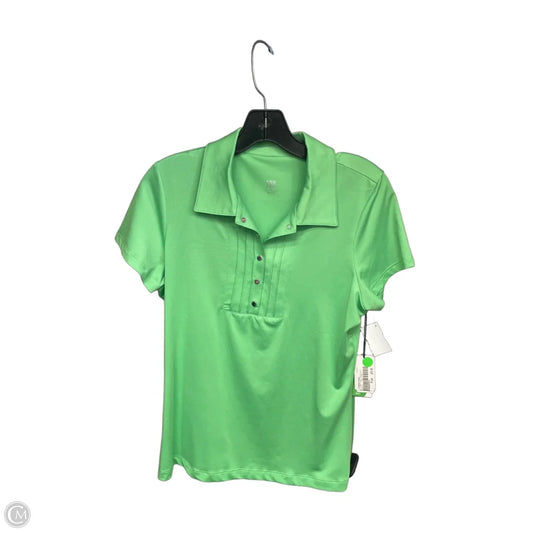 Athletic Top Short Sleeve By Tail In Green, Size: M