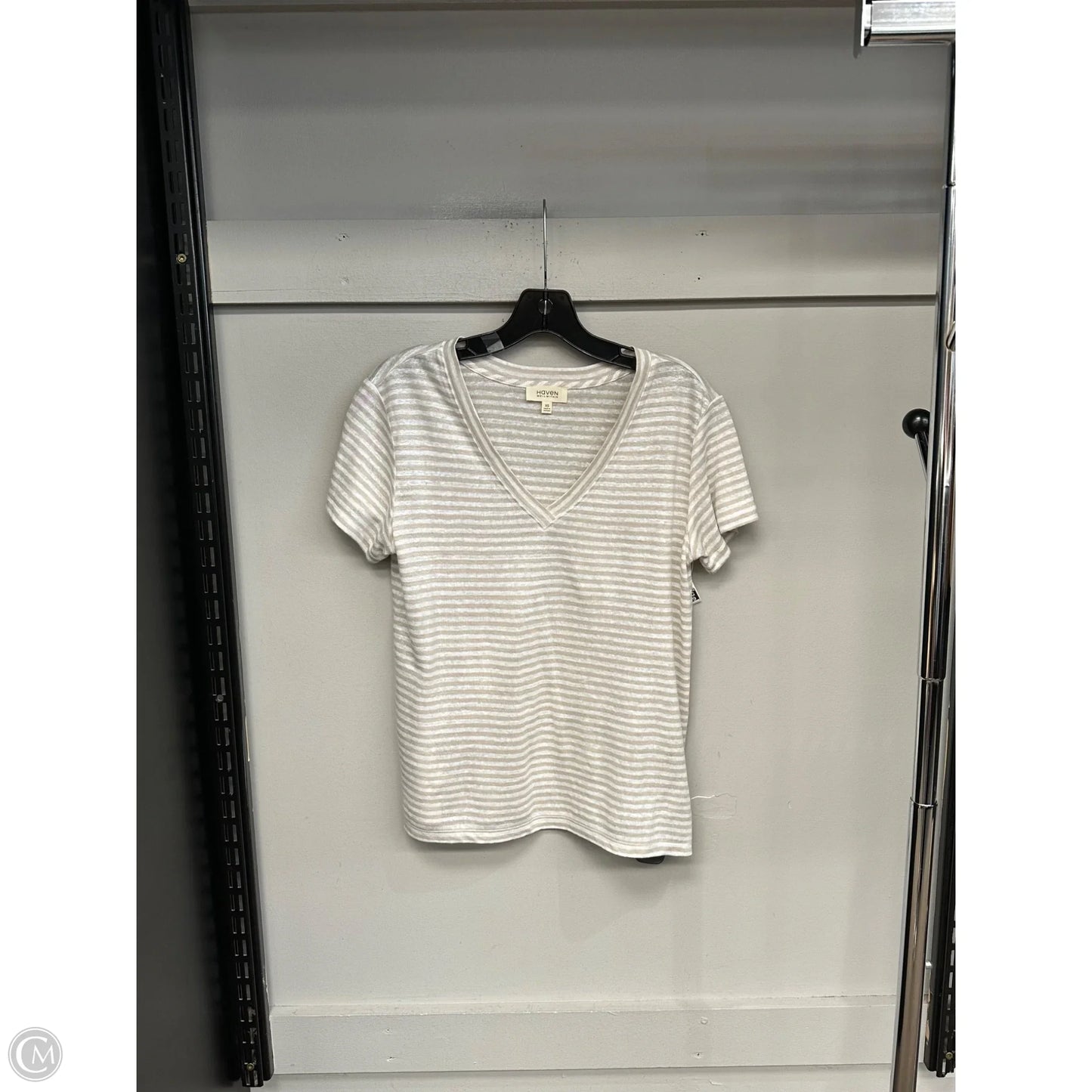 Top Short Sleeve By Haven In Cream & White, Size: Xs